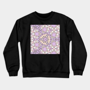 Kaleidoscope of Pastel Color Layered Mandalas Crewneck Sweatshirt